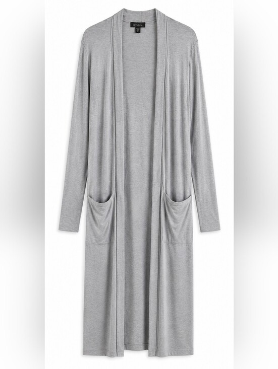 le chateau Sweaters - Le Chateau Heather Gray Longline Cardigan XL